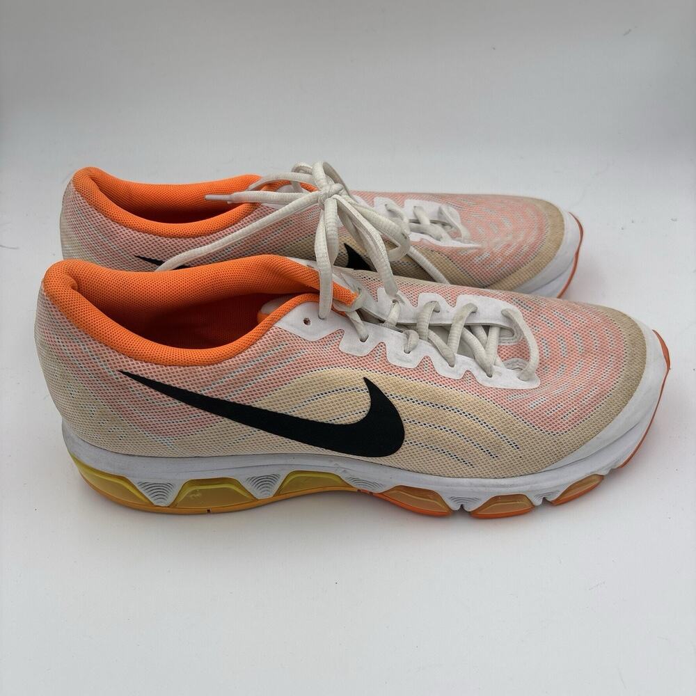 Nike Air Max Tailwind 6 Women’s Size 11 White/Orange Sneakers 621225-108 Used